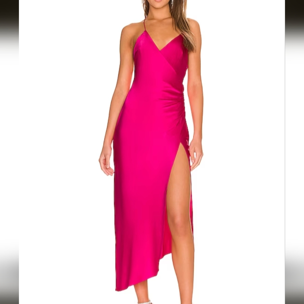SER.O.YA Emma Silk Dress Large